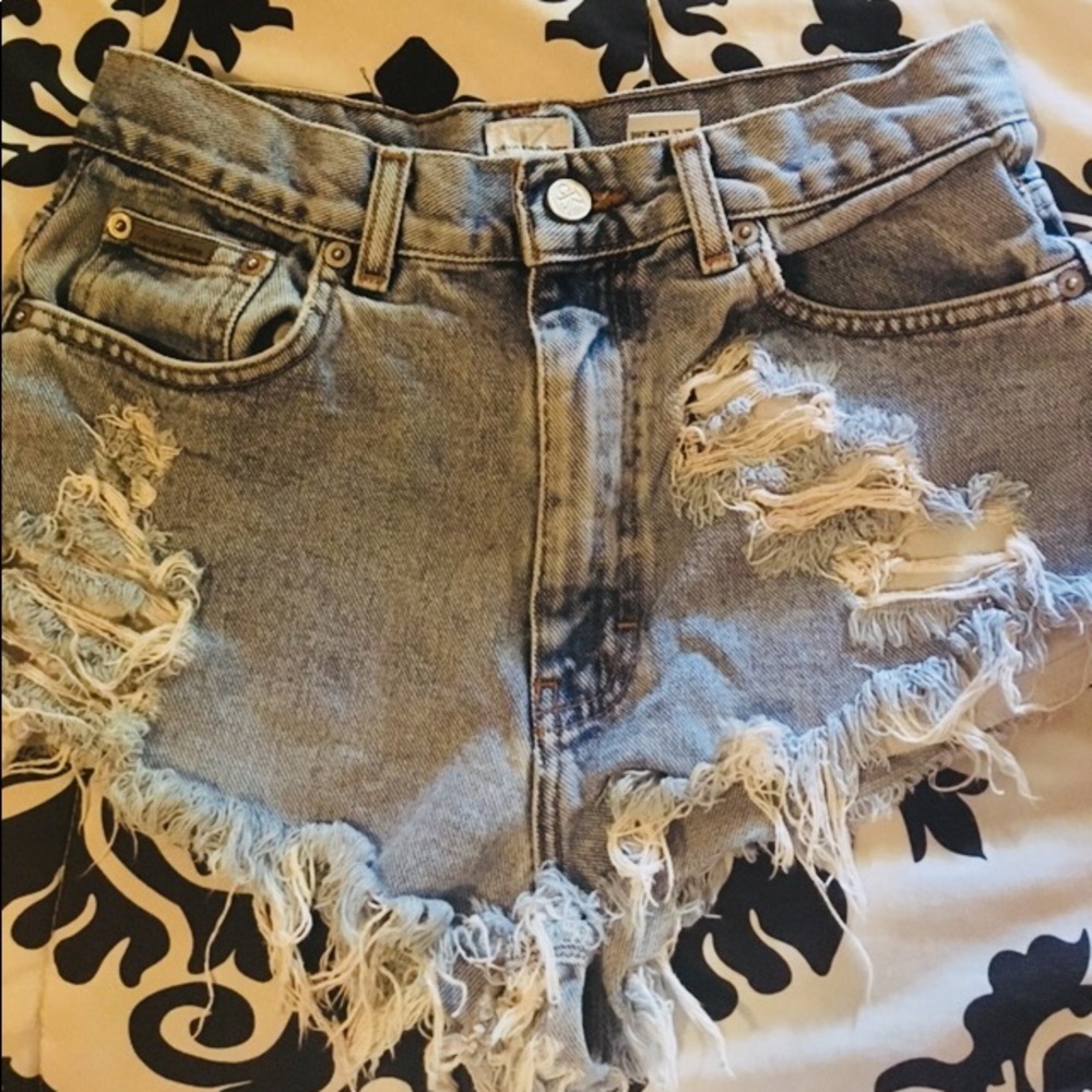 Calvin Klein Distress Cutoffs
